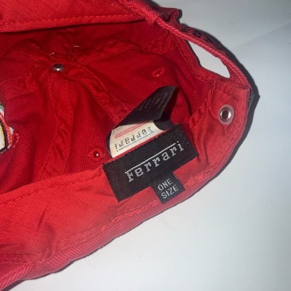 Ferrari Red Racing Cap with Emblem - Picture 4 of 4